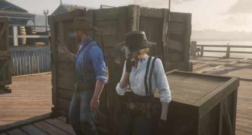 Evan Taylor y Nora Rodríguez