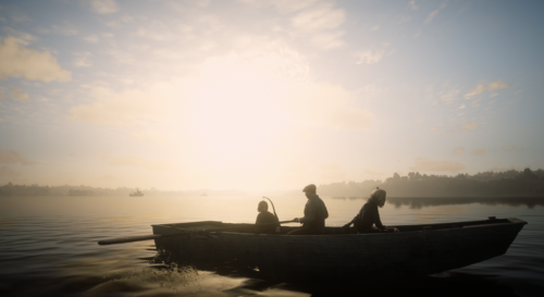 Un lago entre el progreso